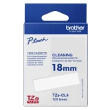 Taśma Czyszcząca Oryginalna Brother TZe-CL4 (TZECL4) (Biały) (18 mm, 100 czyszczeń) do Brother PT-P710BT Cube