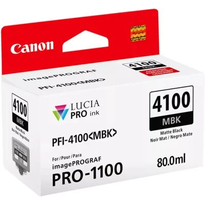 Tusz Oryginalny Canon PFI-4100 MBK (6776C001) (Czarny matowy)