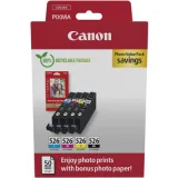 Tusze Oryginalne Canon CLI-526 CMYK (4540B019) (komplet) do Canon Pixma iP4850